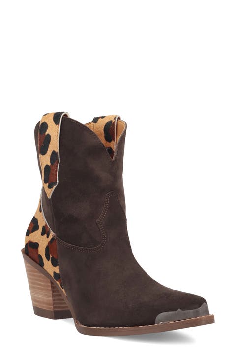Texas Charm Genuine Calf Hair Bootie (Women)