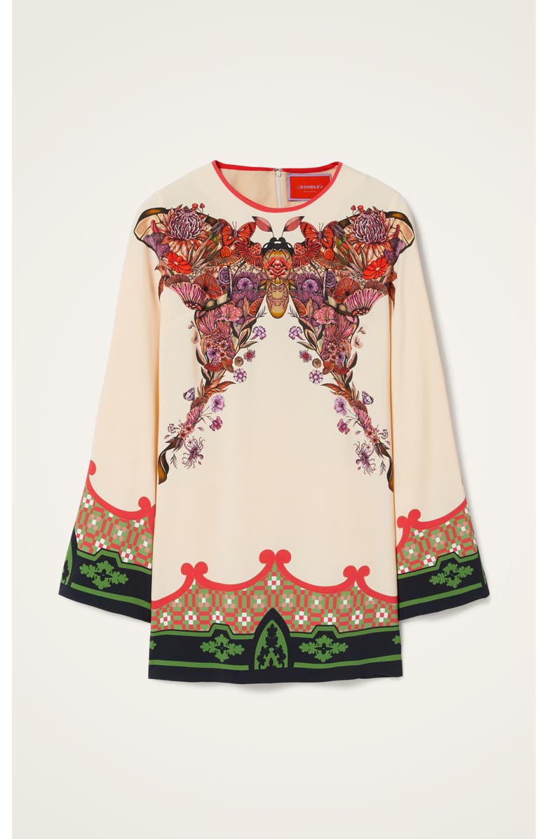 La DoubleJ Mini Supremes Swing Dress Placée, Alternate, color, Mariposa Placée Ivory