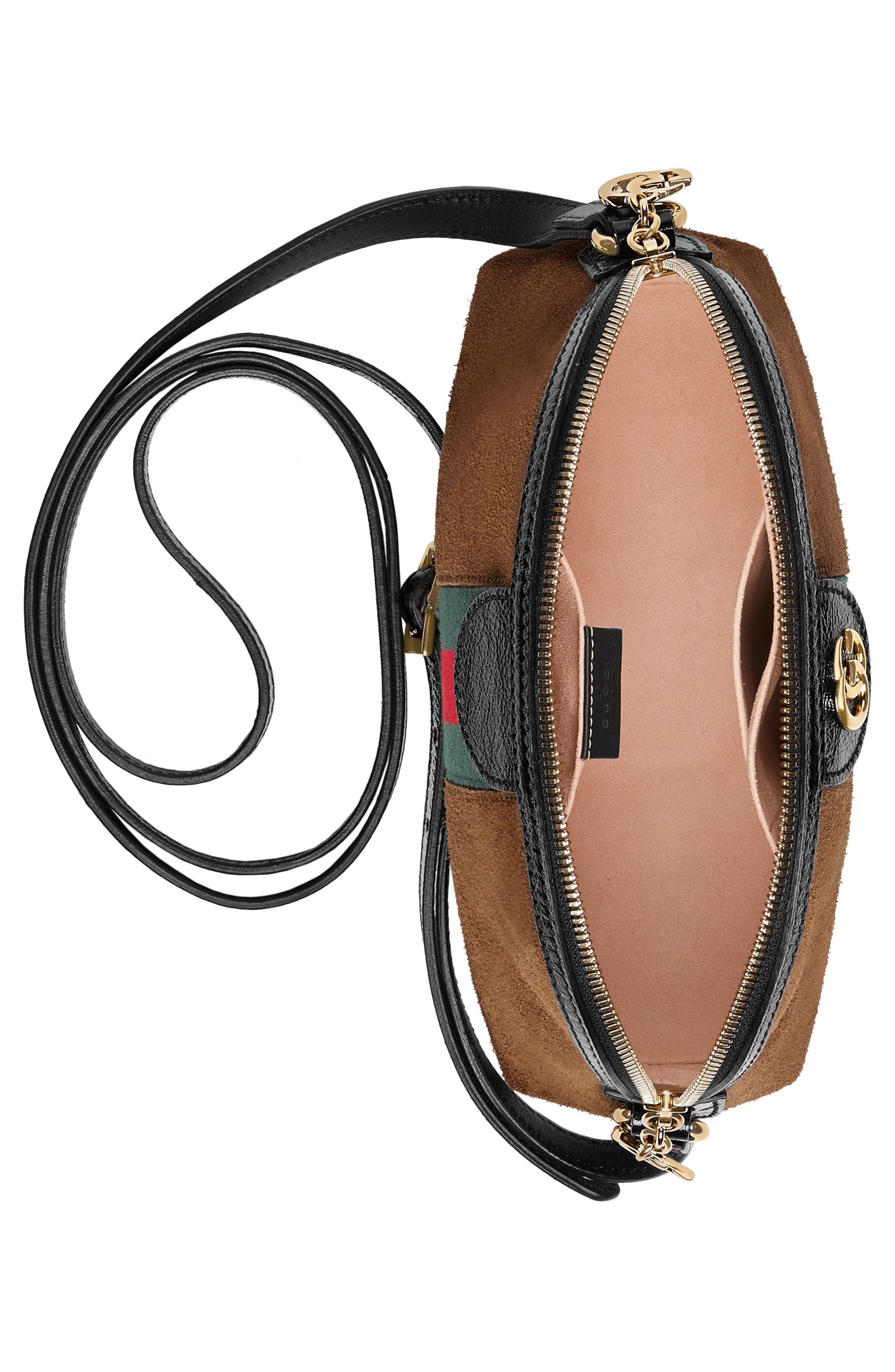 Gucci Small Suede Shoulder Bag, Alternate, color, 