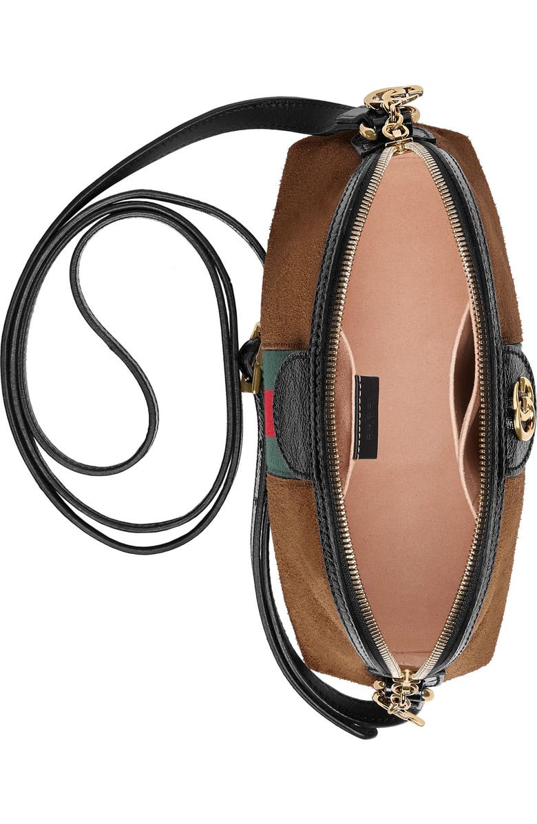 Gucci Small Suede Shoulder Bag, Alternate, color,