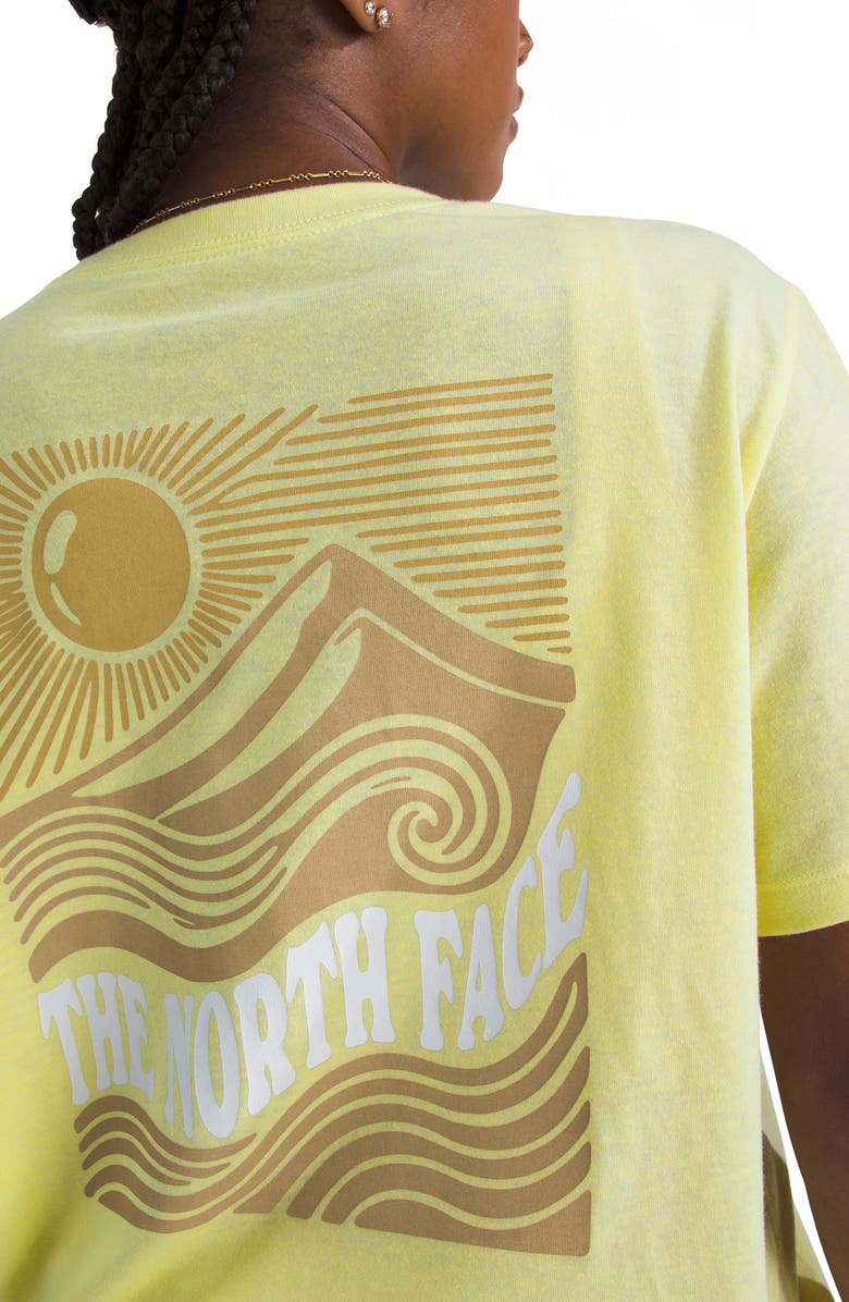 The North Face Mountain Escape Graphic T-Shirt, Alternate, color, Lemon Mist White Heather