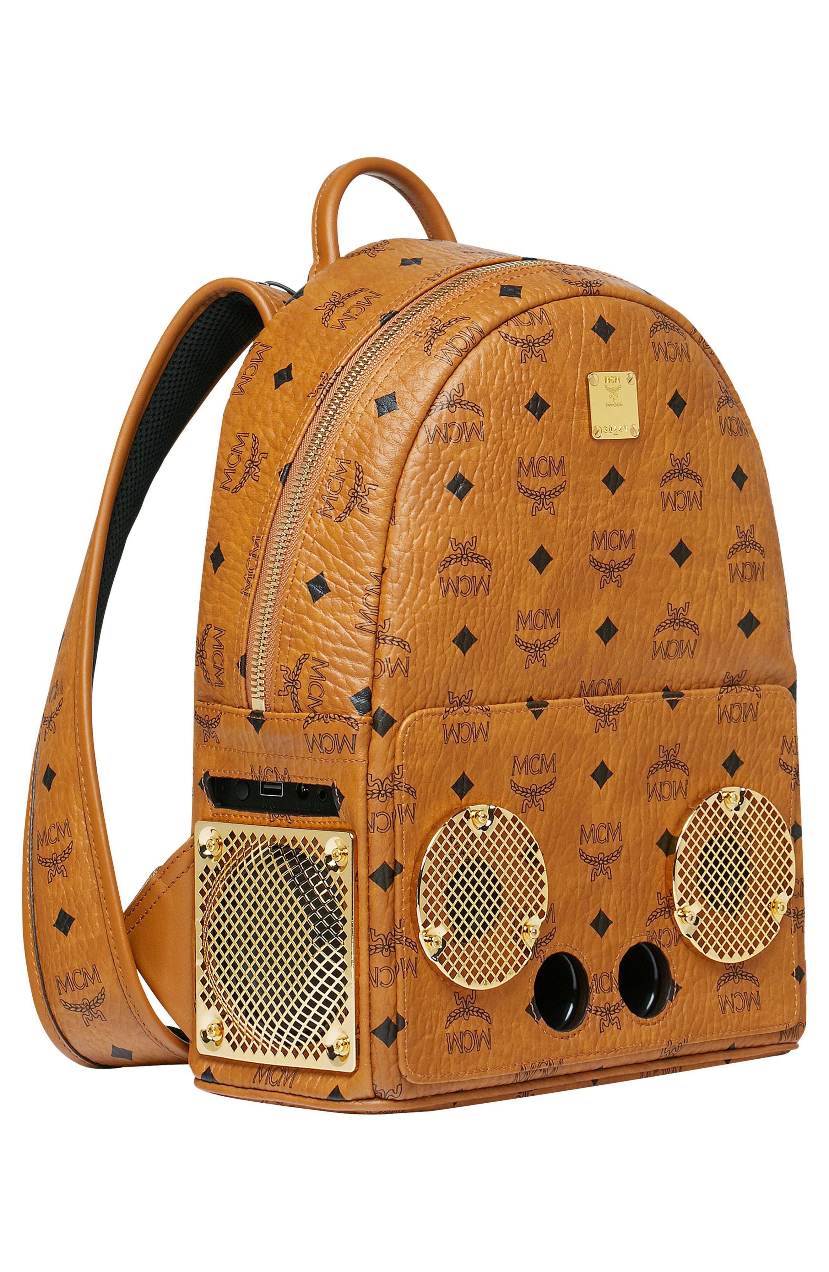 MCM x Wizpak Visetos Sound System Backpack, Alternate, color, 