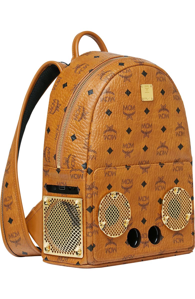MCM x Wizpak Visetos Sound System Backpack, Alternate, color,