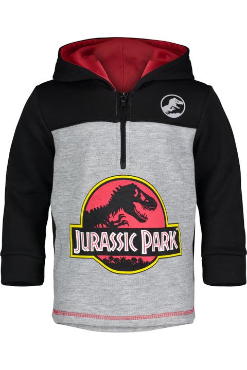 Jurassic Park T-Rex Fleece Quarter-Zip Hoodie