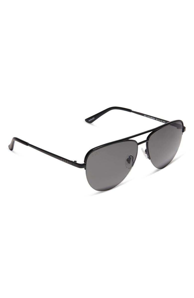 DIFF 59mm August Aviator Sunglasses, Alternate, color, Matte Black