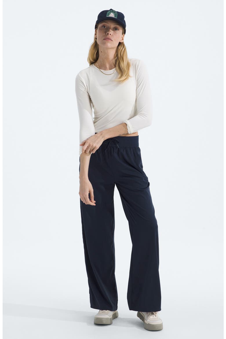 Aphrodite Arise Wide Leg Pants, Alternate, color, SUMMIT NAVY