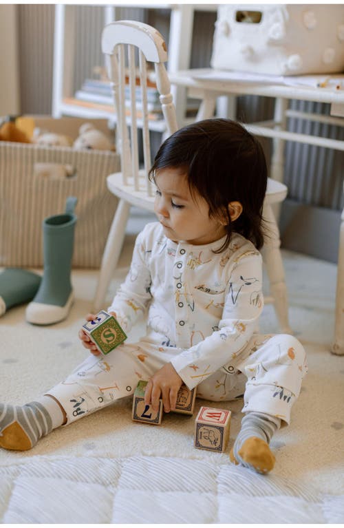 Pehr Henley Organic Cotton Romper In A To Zoo