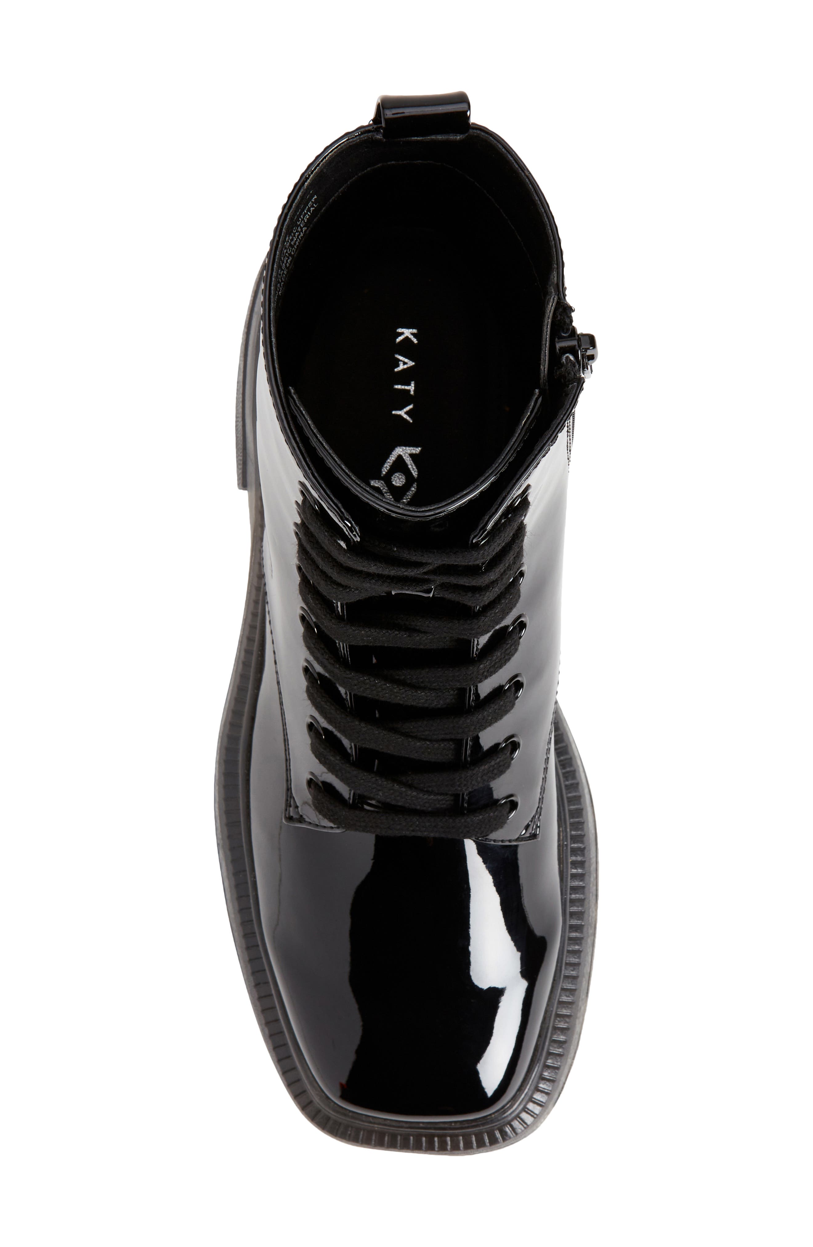 The Geli Combat Boot, Alternate, color, BLACK