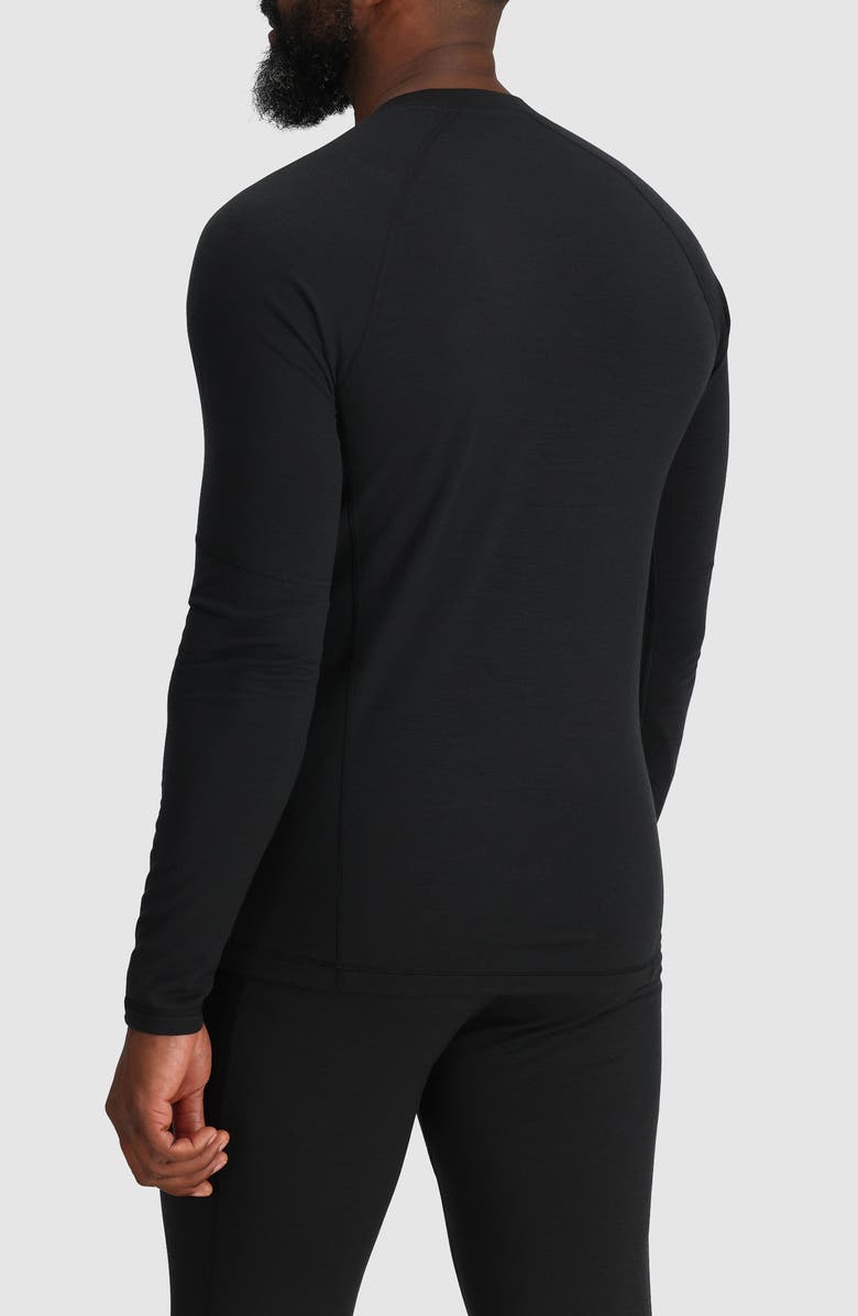 Outdoor Research Alpine Onset 150 Merino Wool Blend Base Layer Shirt, Alternate, color, Black