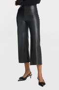 Commando Faux Leather Crop Wide Leg Pants