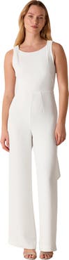 Whistles Tie Back Wide Leg Bridal Jumpsuit