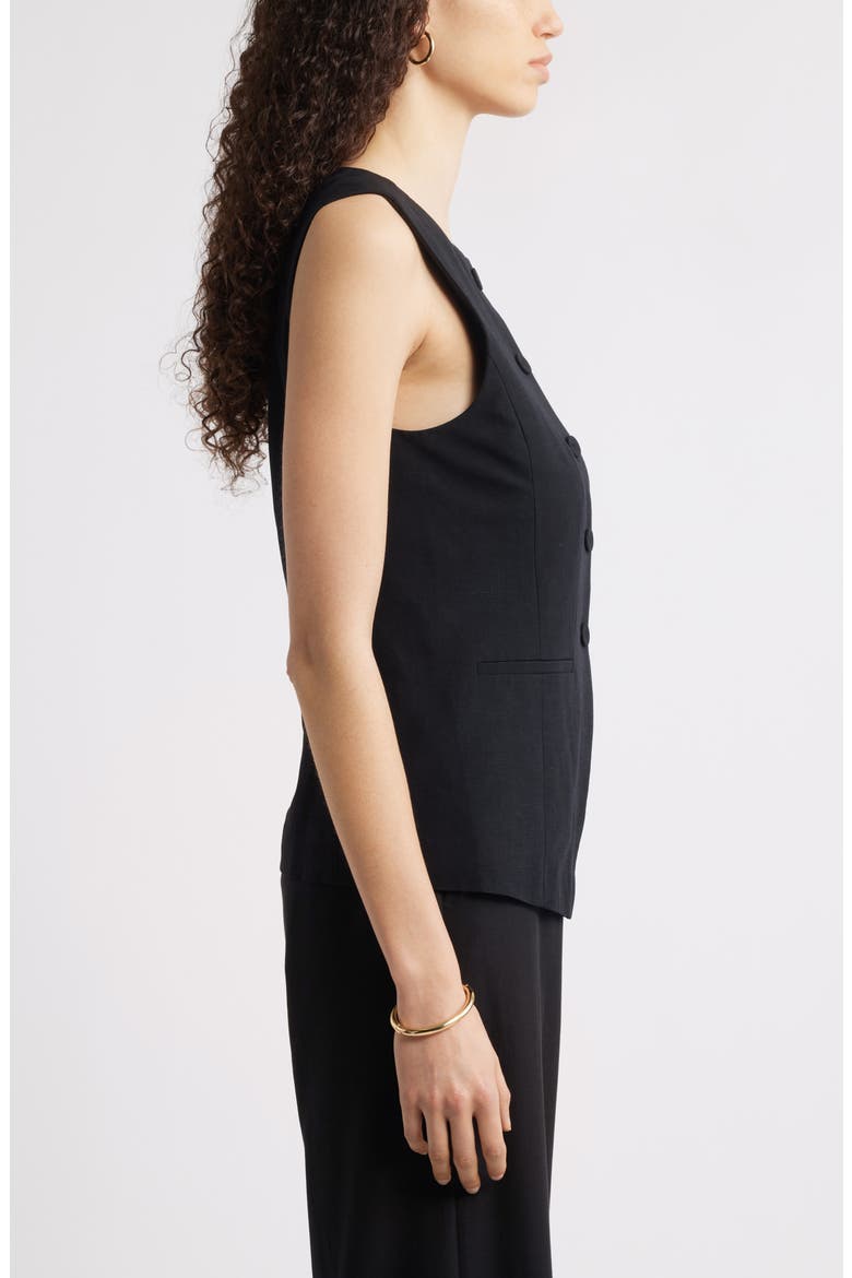Cutaway Vest, Alternate, color, BLACK