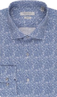 Perry Ellis Slim Fit Floral Dress Shirt