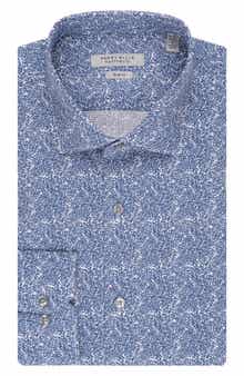 Perry Ellis Slim Fit Floral Dress Shirt
