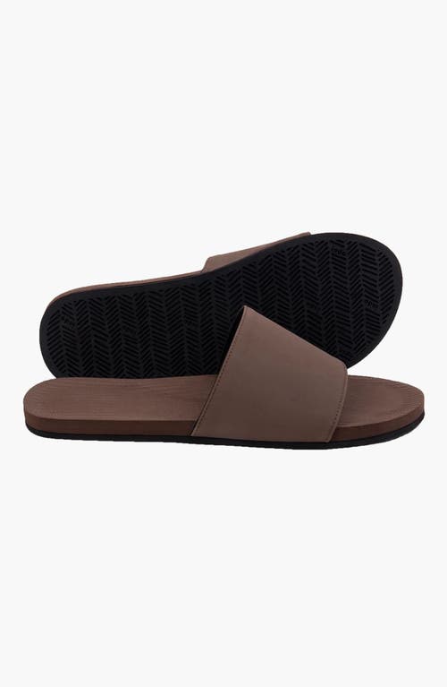 Indosole Responsibly-made Tire Sole Slide Sandals In Brown