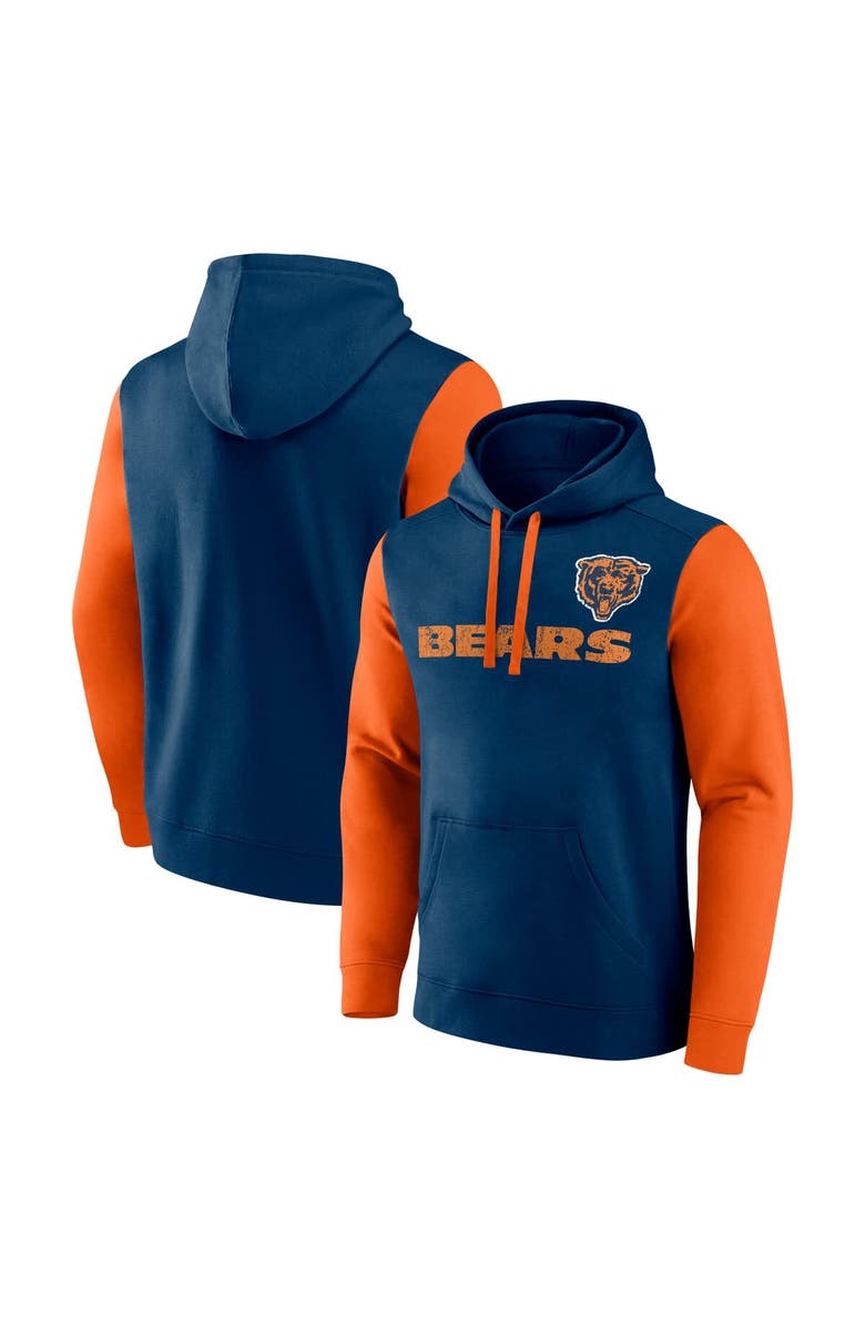 FANATICS Men's Fanatics Navy Chicago Bears Fleece Pullover Hoodie, Main, color, 