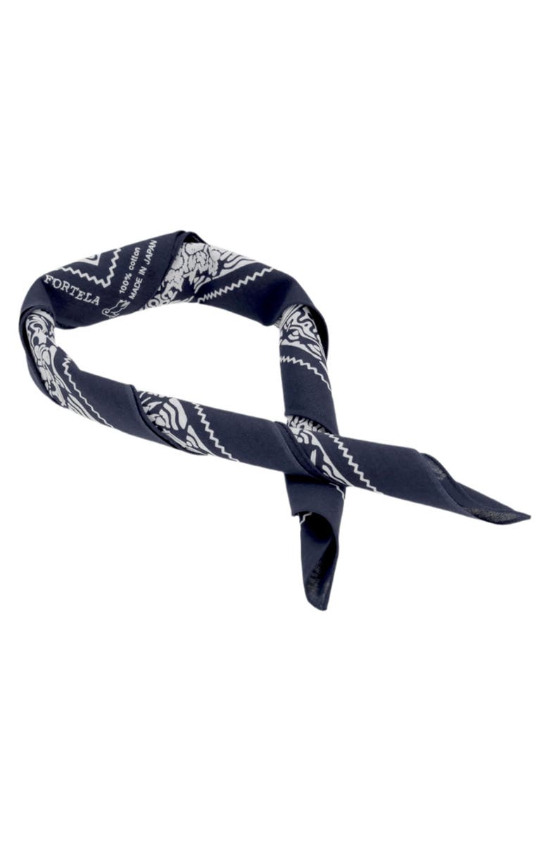 Fortela Cotton "Apach" Bandana, Alternate, color, Blue