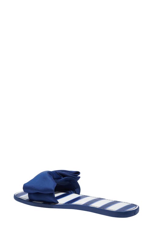 Shop Kate Spade New York Bikini Slide Sandal In Awning Stripe/outer Space