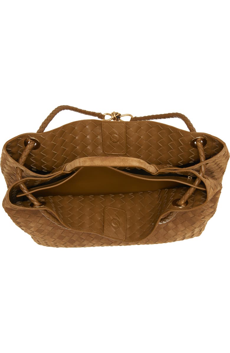 Bottega Veneta Large Andiamo Intrecciato Suede Tote, Alternate, color,