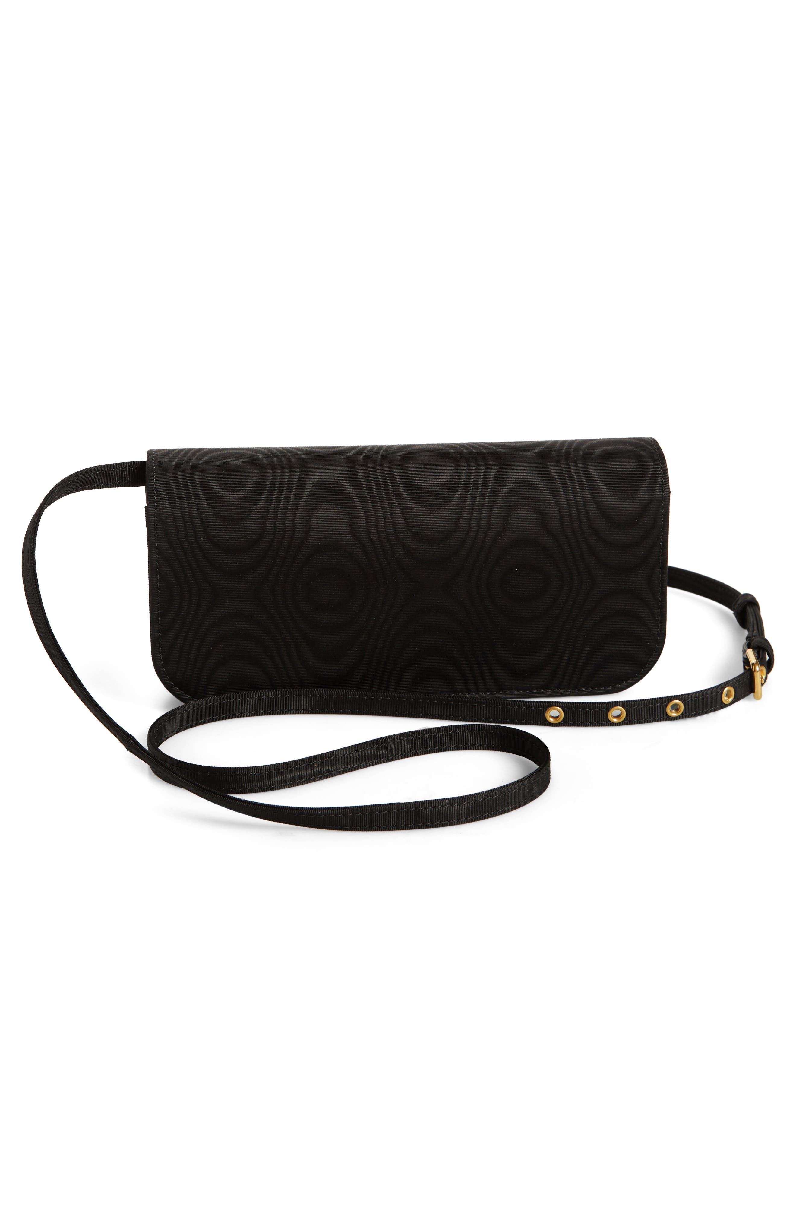 Valentino Garavani Locò Jewel Logo Moiré Clutch, Alternate, color, 