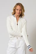 Central Park West Coen Cable Zip Up Bomber