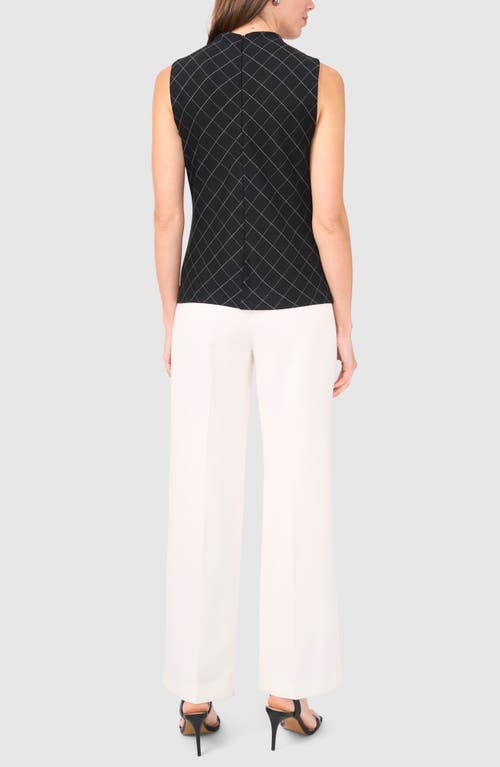 Halogenr Halogen(r) Diamond Print Funnel Neck Ponte Shell