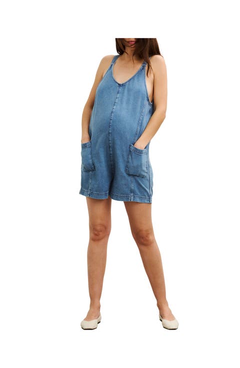 The Nora Denim Romper