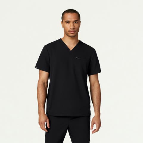 Platt Men's 3-Pocket Classic V-Neck Scrub Top