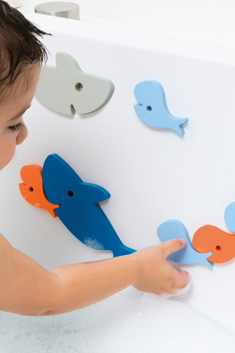 Bath Puzzle Shark Floating 3D Bath Toy Set, Alternate, color, Multi