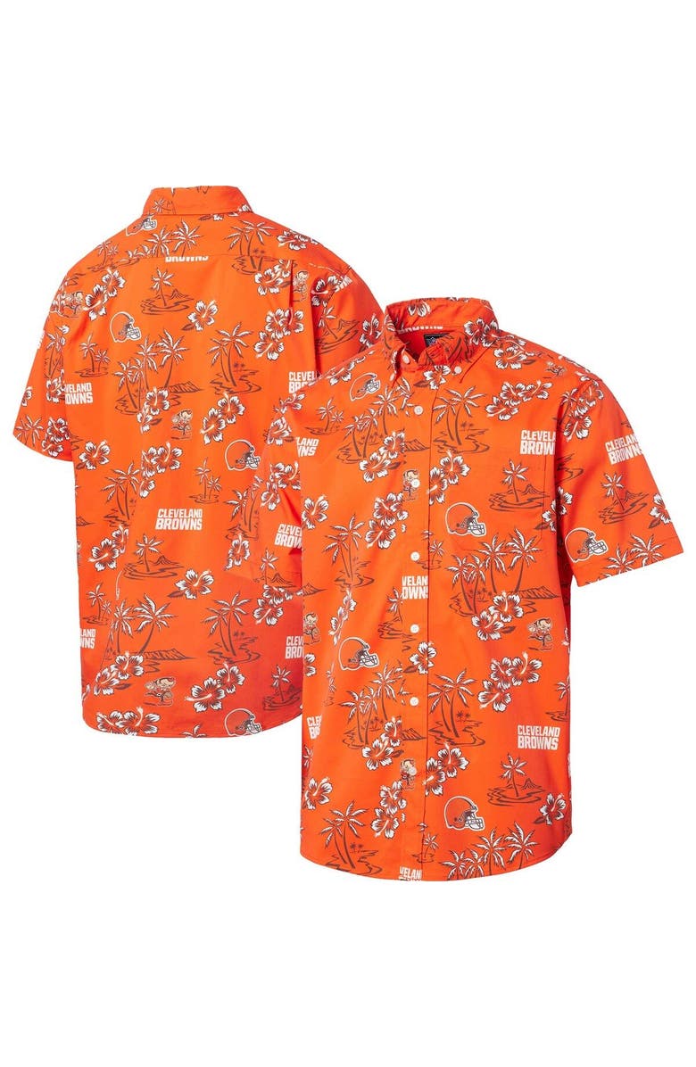 Reyn Spooner Men's Reyn Spooner Orange Cleveland Browns Kekai Button-Up Shirt, Main, color, Orange