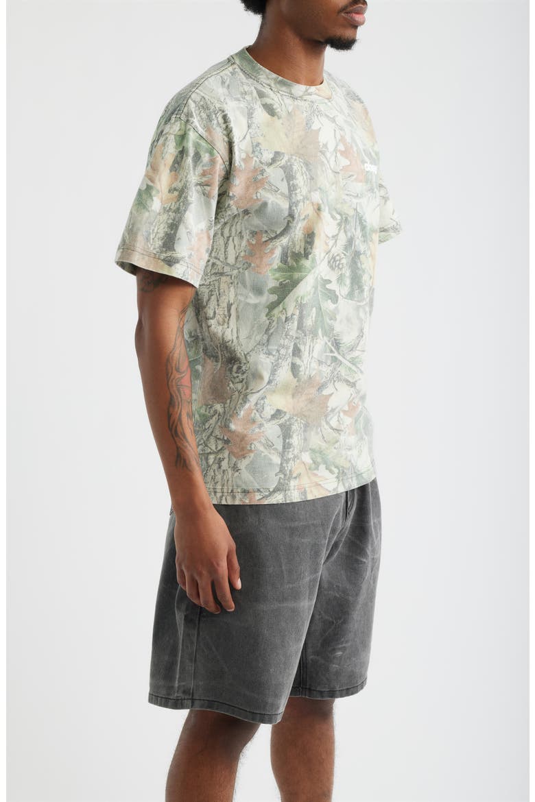 Get Up Leaf Print Cotton T-Shirt, Alternate, color, LEAF CAMO