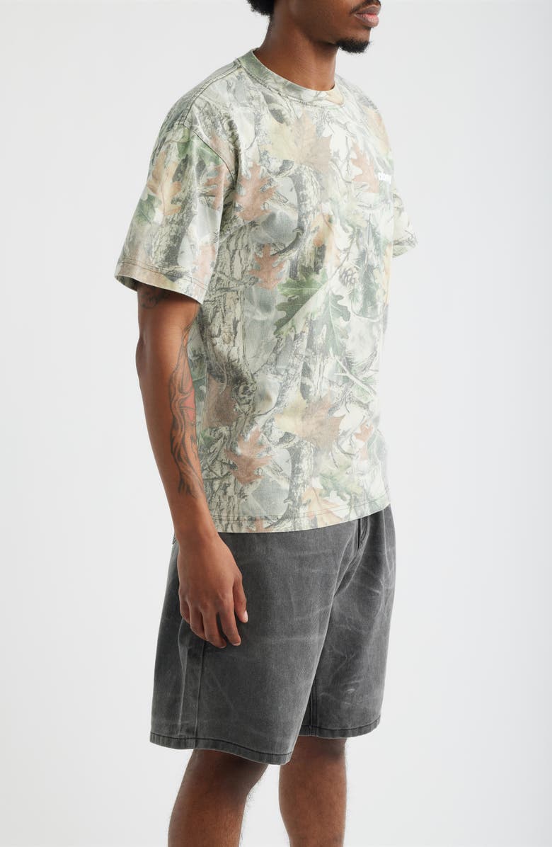 Obey Get Up Leaf Print Cotton T-Shirt, Alternate, color, Leaf Camo