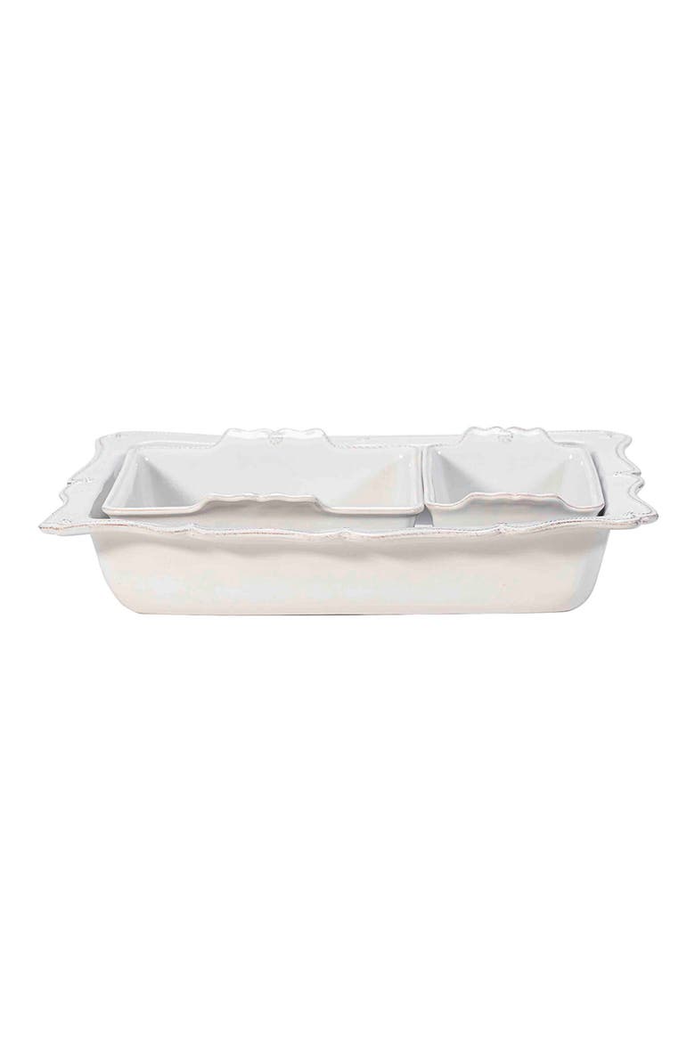 Berry & Thread Set of 3 Ceramic Baking Dishes, Main, color, WHITEWASH