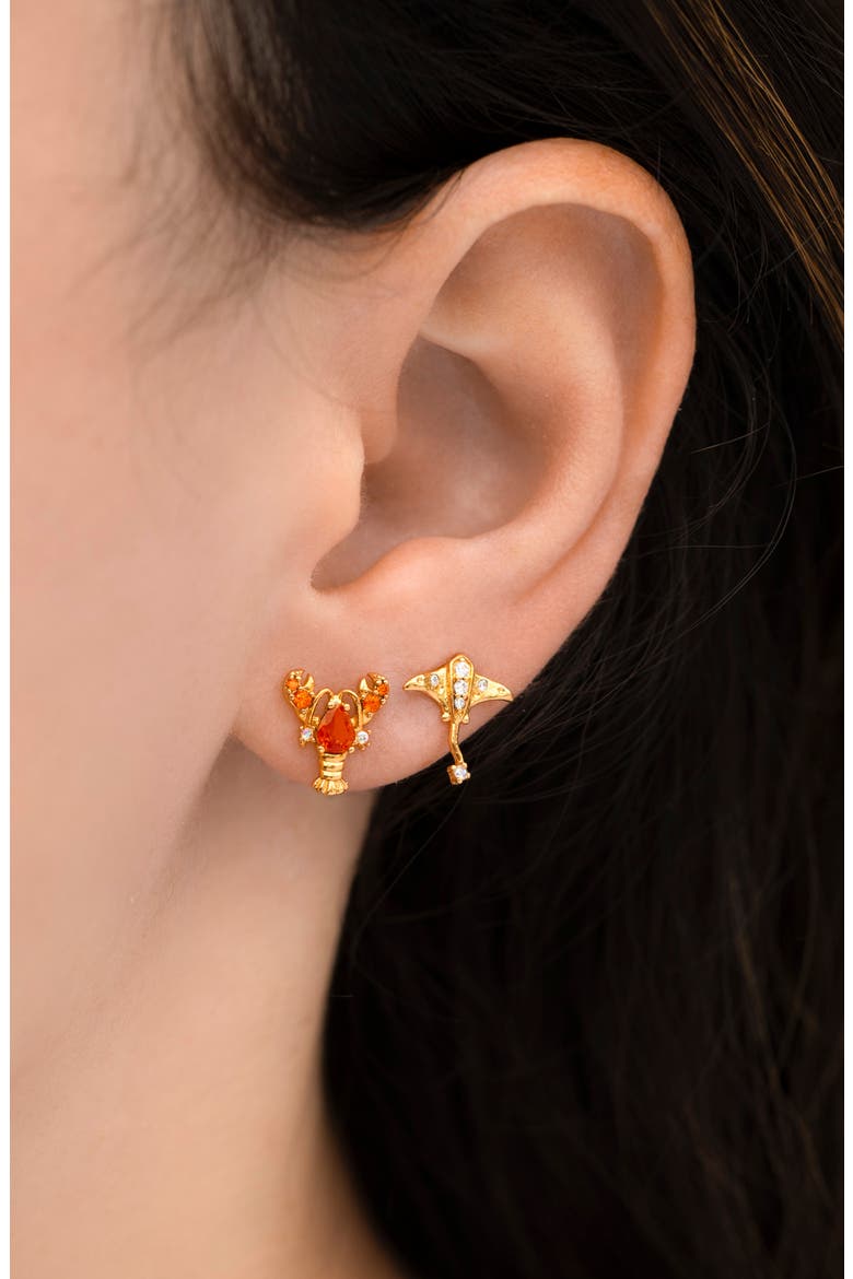 Seas Set of 4 Stud Earrings, Alternate, color, GOLD