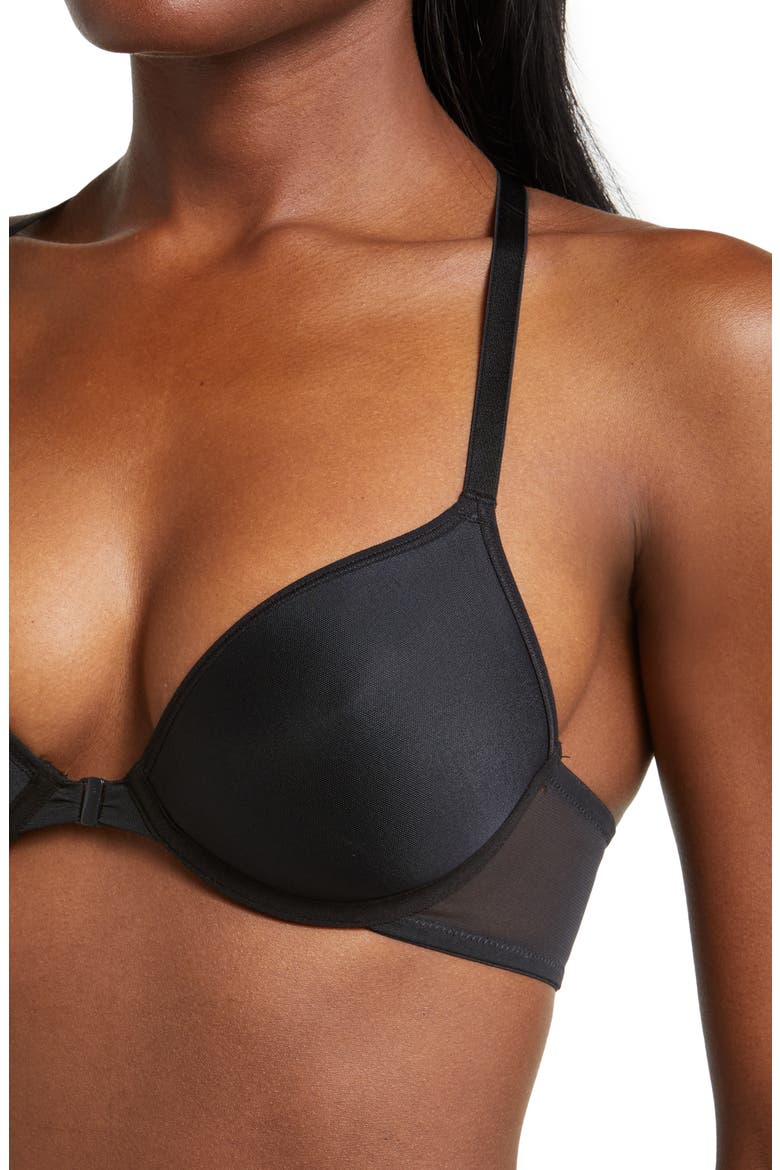 Spellbound Spacer Underwire Bra, Alternate, color, BLACK