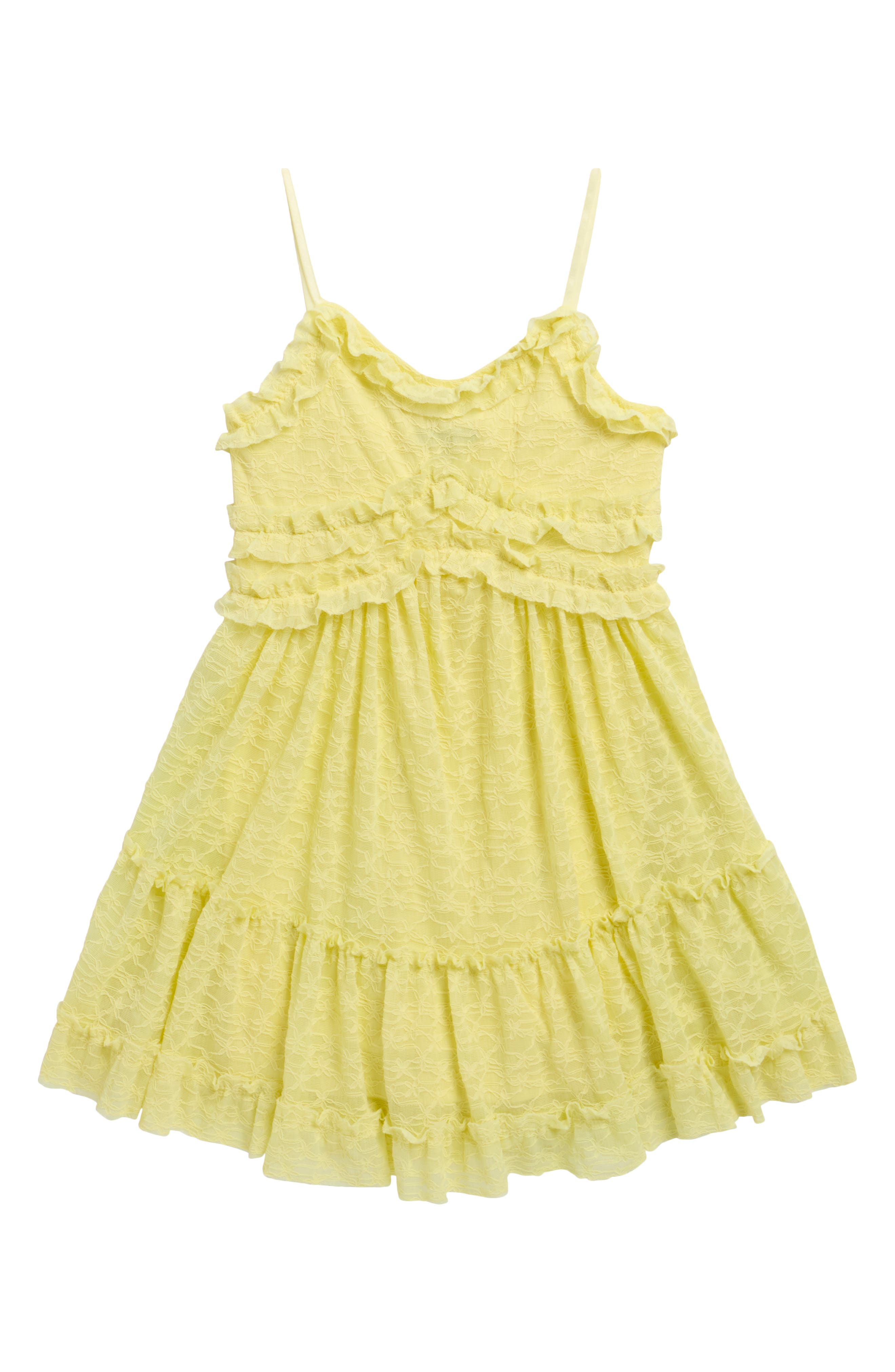 Kids' Lace Ruffle Babydoll Dress