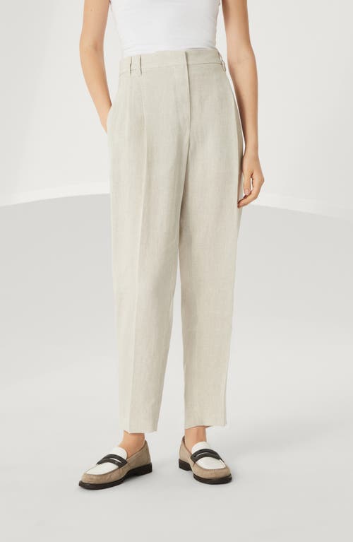 Shop Brunello Cucinelli Slouchy Trousers In Beige