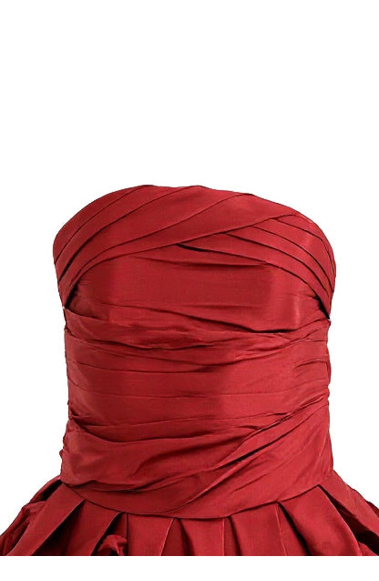 Tulleen Dramatic Flare Dress, Alternate, color, Burgundy