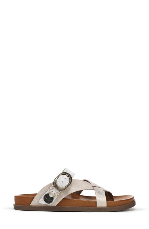 Shop Blowfish Malibu Lilac Strappy Slide Sandal In Cloud Faux Leather
