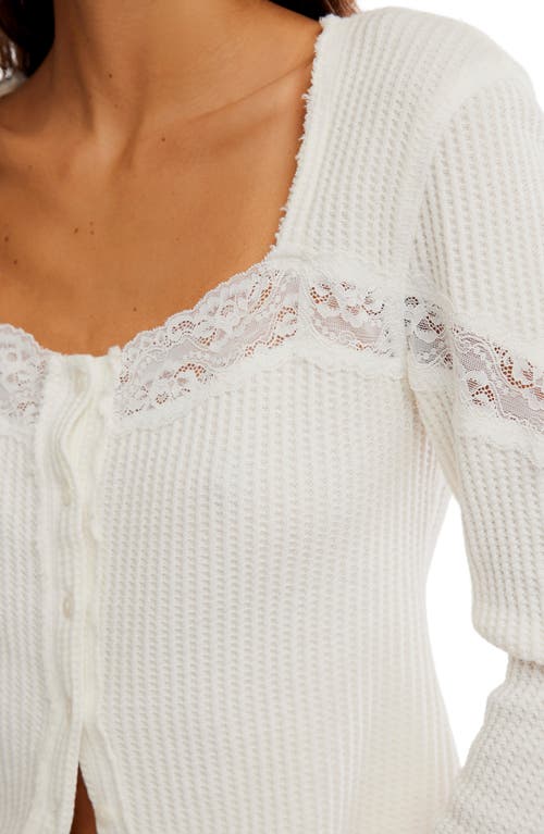 Free People Lets Party Cardi In White