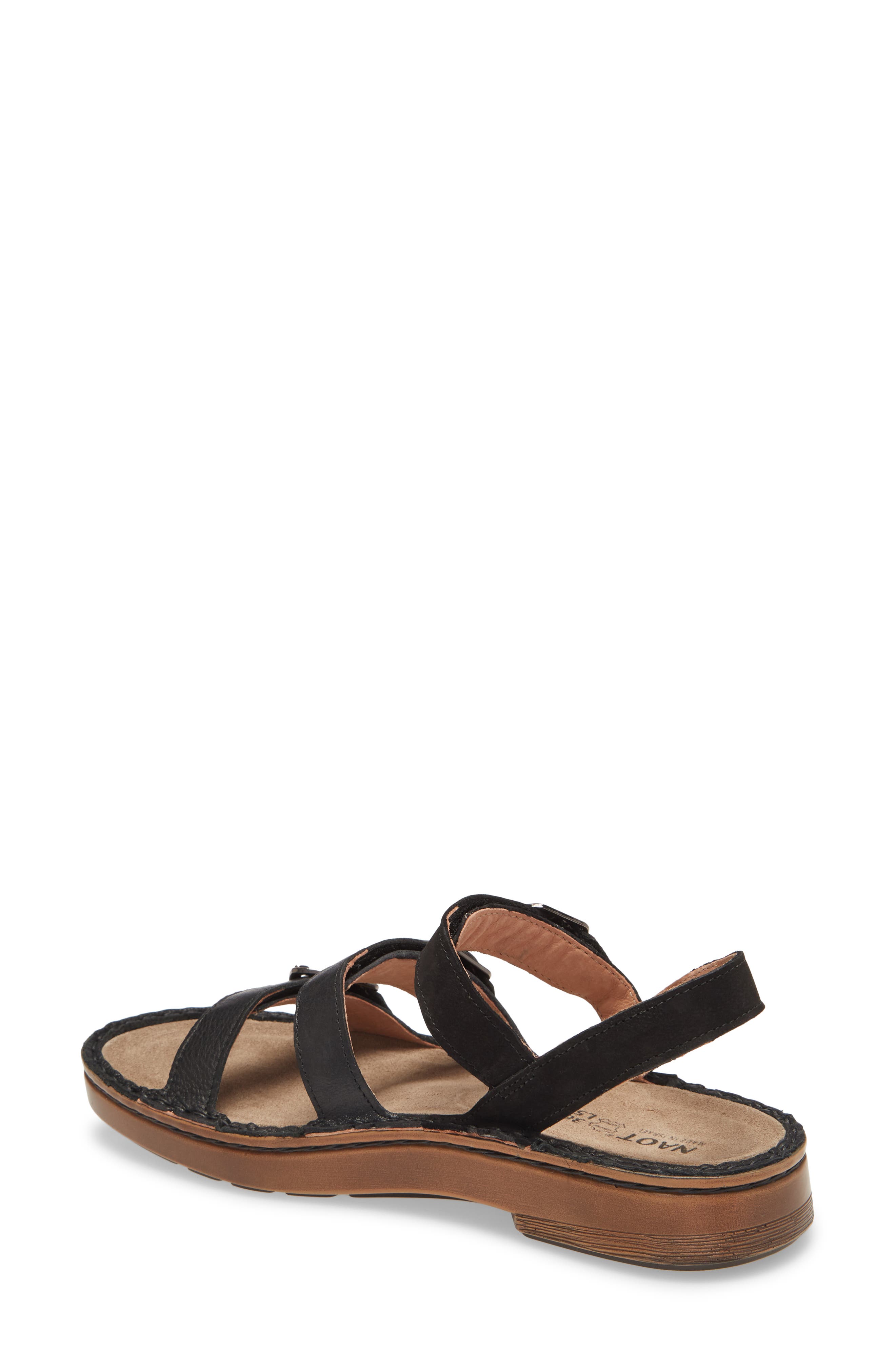 Naot Lamego Sandal, Alternate, color, Black Leather
