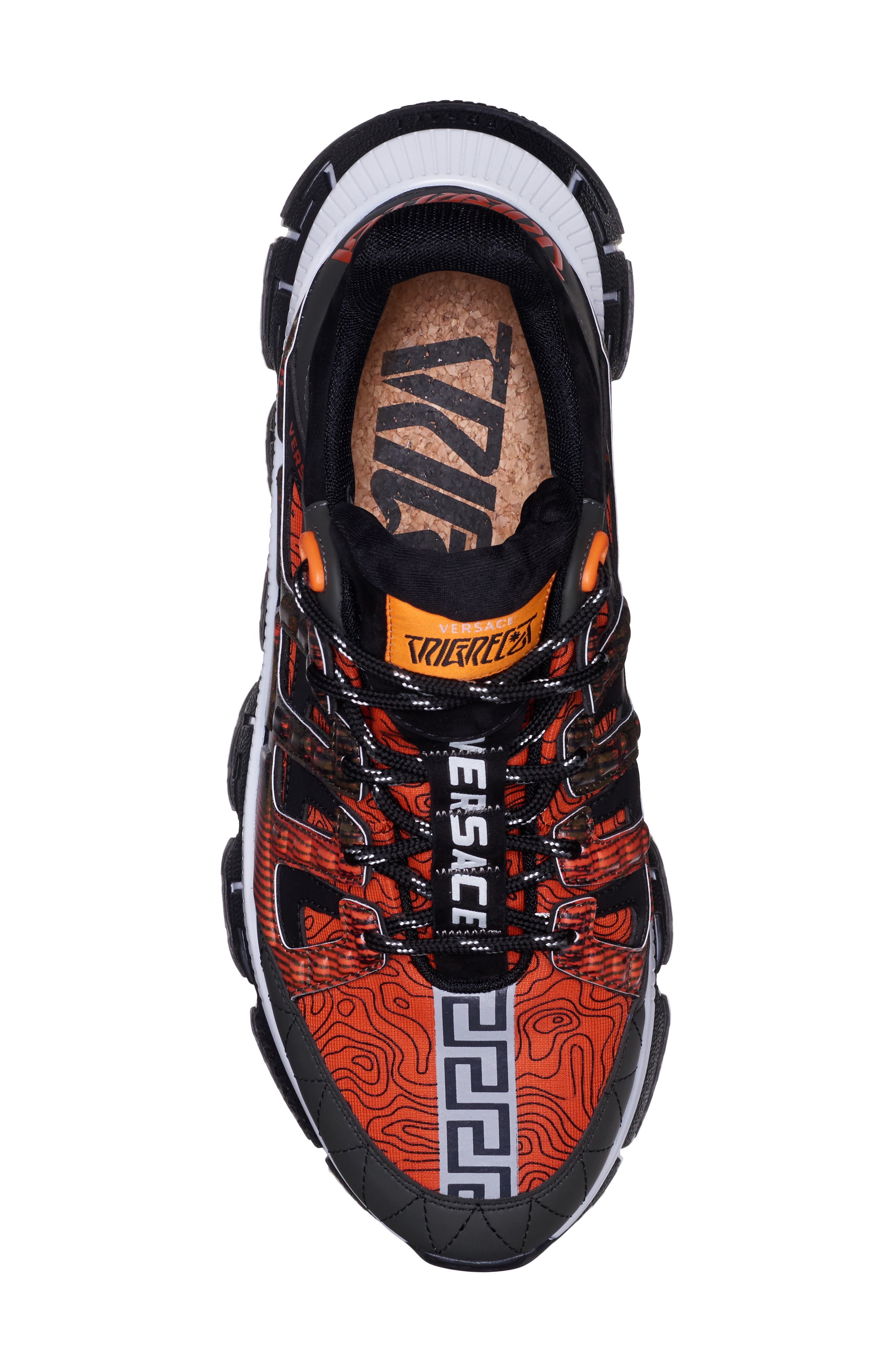 Trigreca Low Top Sneaker, Alternate, color, ORANGE/ GREY