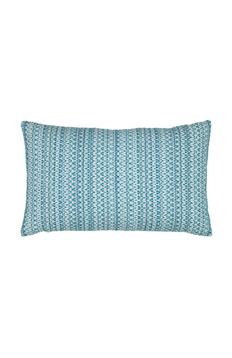 Kaleidoscope Chenille Micro Check Indoor & Outdoor Woven Accent Pillow