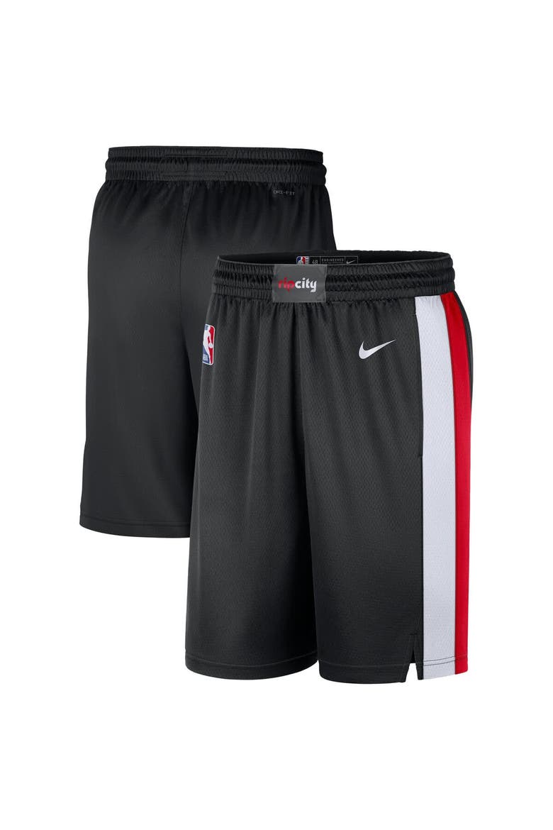 Men's Nike Black Portland Trail Blazers Swingman Dri-FIT Shorts – Icon Edition, Main, color, Black