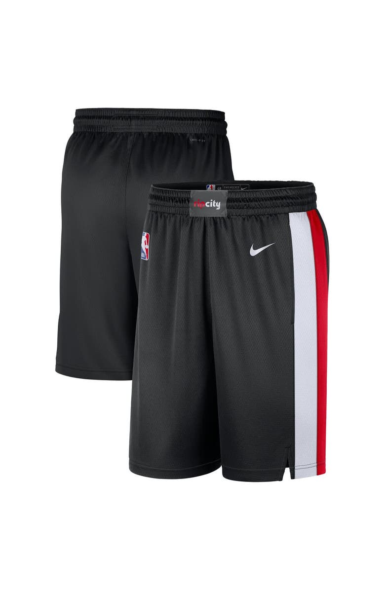 Nike Men's Nike Black Portland Trail Blazers Swingman Dri-FIT Shorts – Icon Edition, Main, color, Black