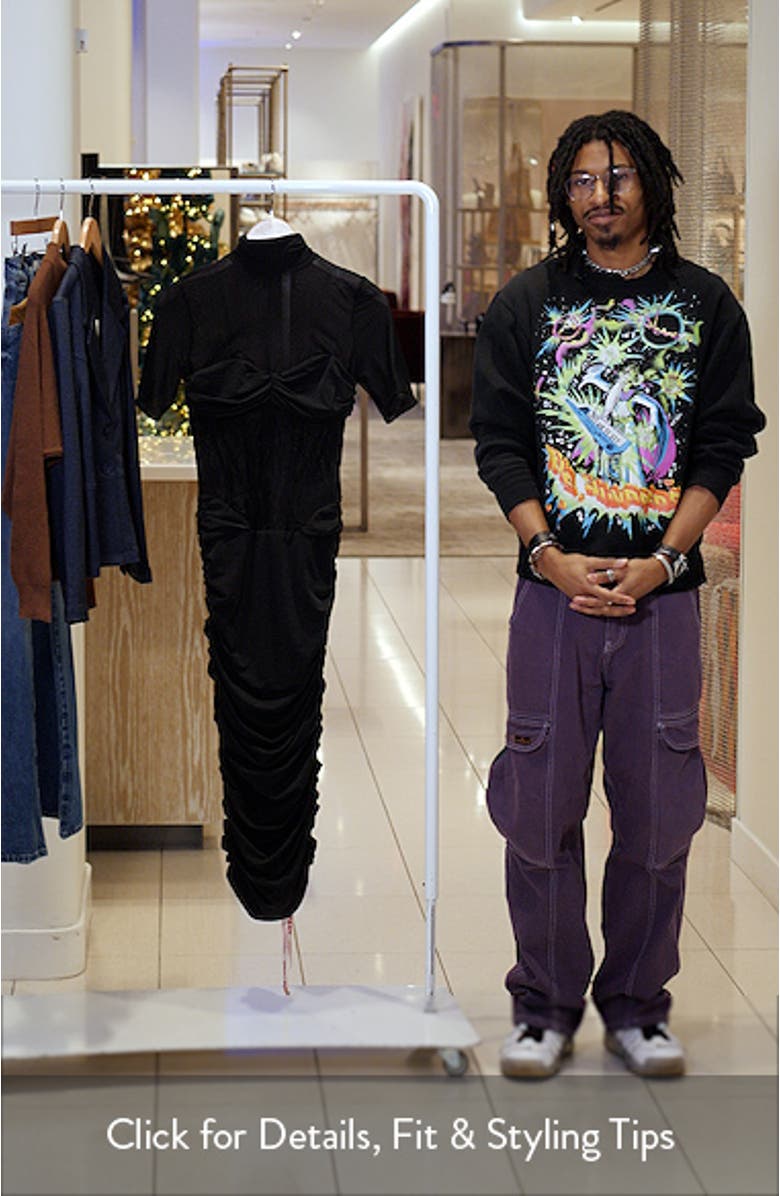 Sorrel Corset Stretch Mesh Midi Dress, sales video thumbnail