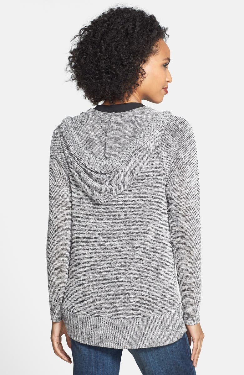 Bobeau Sweater Knit Hoodie, Alternate, color, 