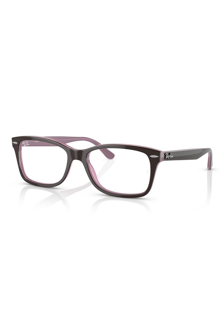 RX5428 50mm Square Optical Glasses, Alternate, color, BROWN