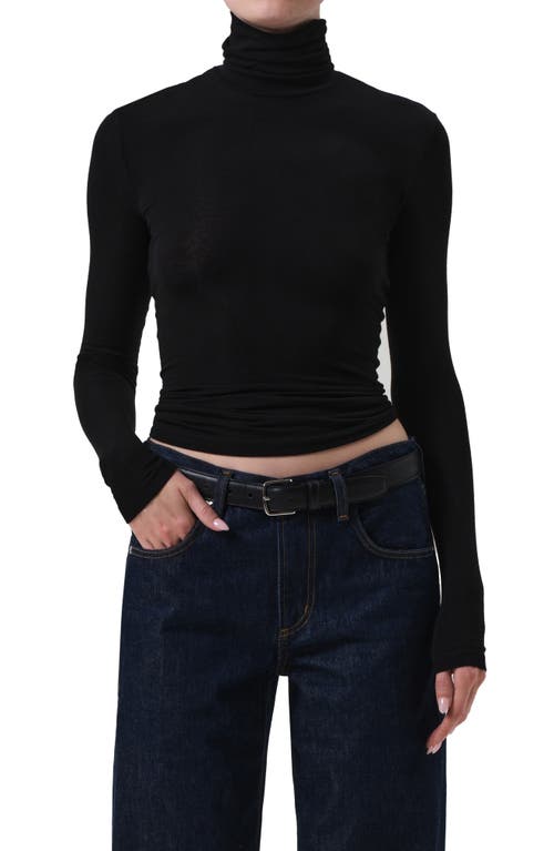 Citizen Of Humanity Citizens Of Humanity Caradene Scrunch Turtleneck In Black