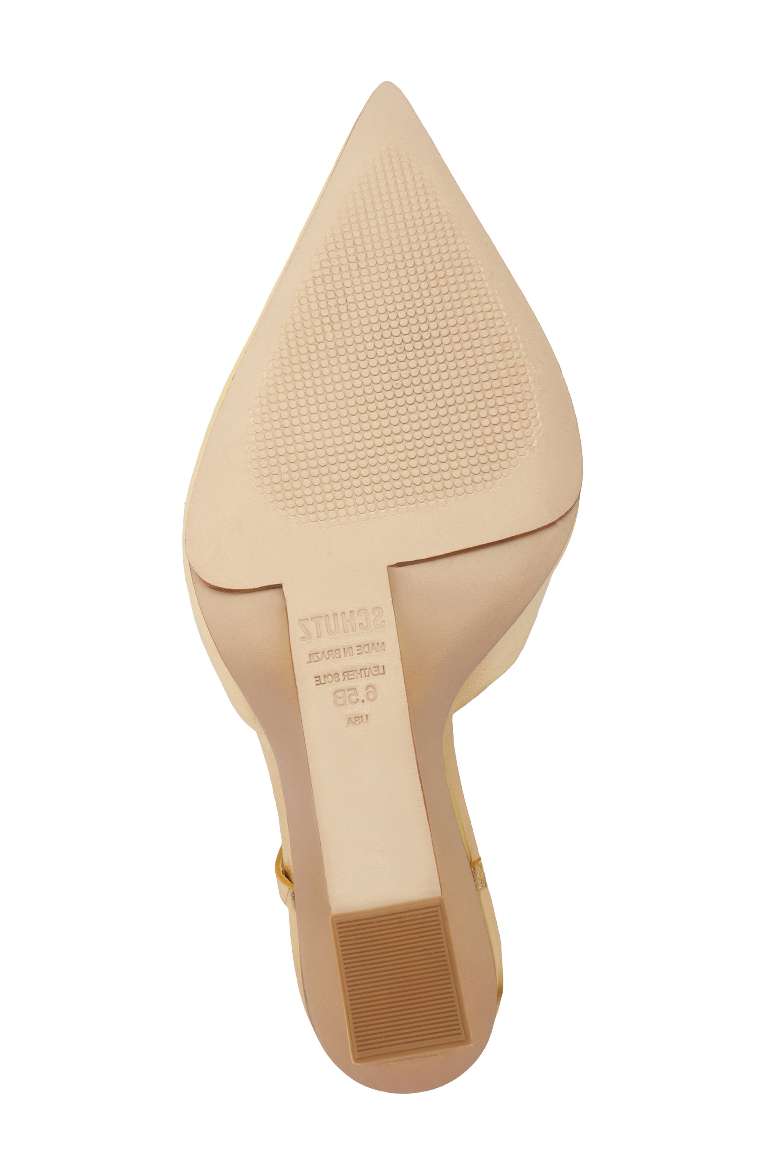 Filipa Slingback Pointed Toe Wedge Pump, Alternate, color, OURO CLARO ORCH